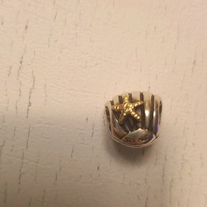 14k starfish pandora charm